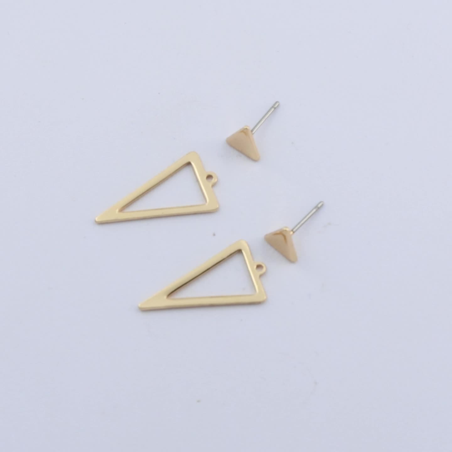 Modern Style Minimalist Triangle Drop Earrings