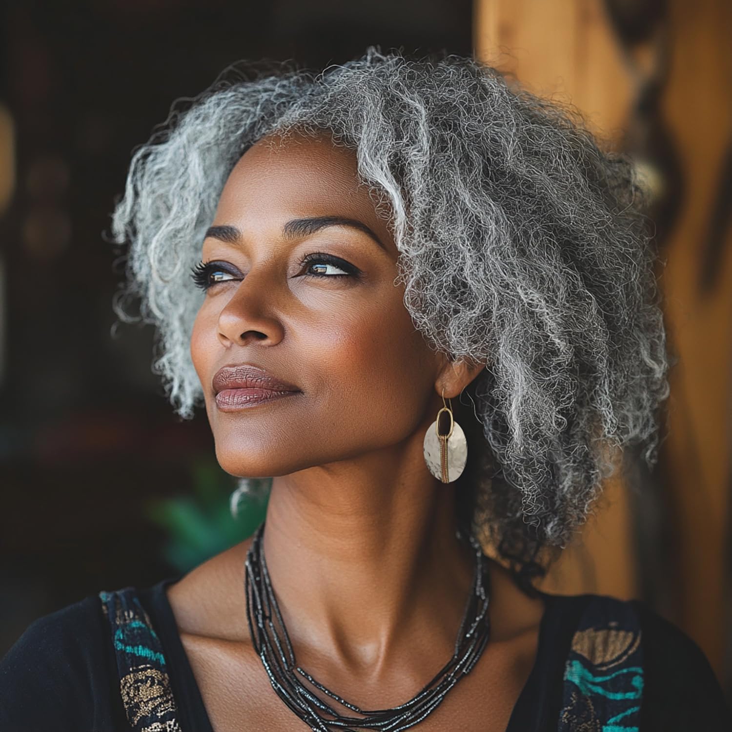 SPUNKYsoul Boho Earrings for Women Gold Silver Copper Dangle Oval or Round Ethnic Trendy Western Hammered Gift Handmade Mixed Metal African Jewelry