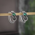 Green Cubic Zircon Earrings