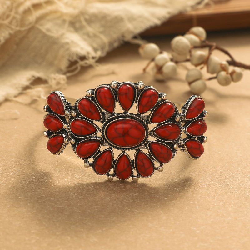 Retro Ethnic Turquoise Bracelet