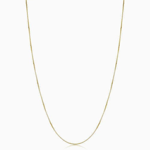 Bodega Box Necklace | White Gold