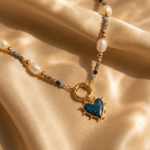 Bohemian Handcrafted Colorful Heart Necklace