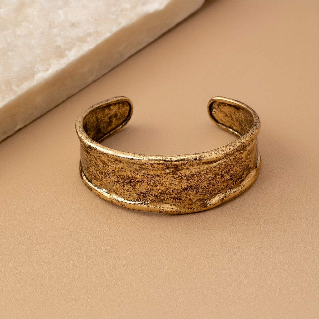 Minimalist Adjustable Zinc Alloy Open Bracelet