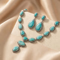 Turquoise Statement Necklace & Earrings