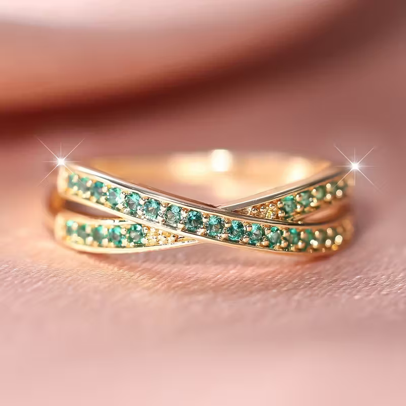Twilight Crisscross Ring
