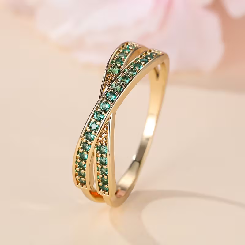 Twilight Crisscross Ring